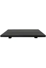 Black Rectangular Wood Tray