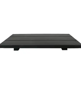 Black Rectangular Wood Tray