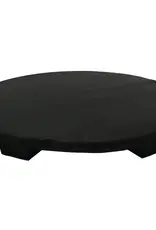 Black Wood Pedestal Stand