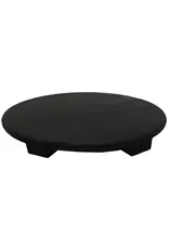 Black Wood Pedestal Stand