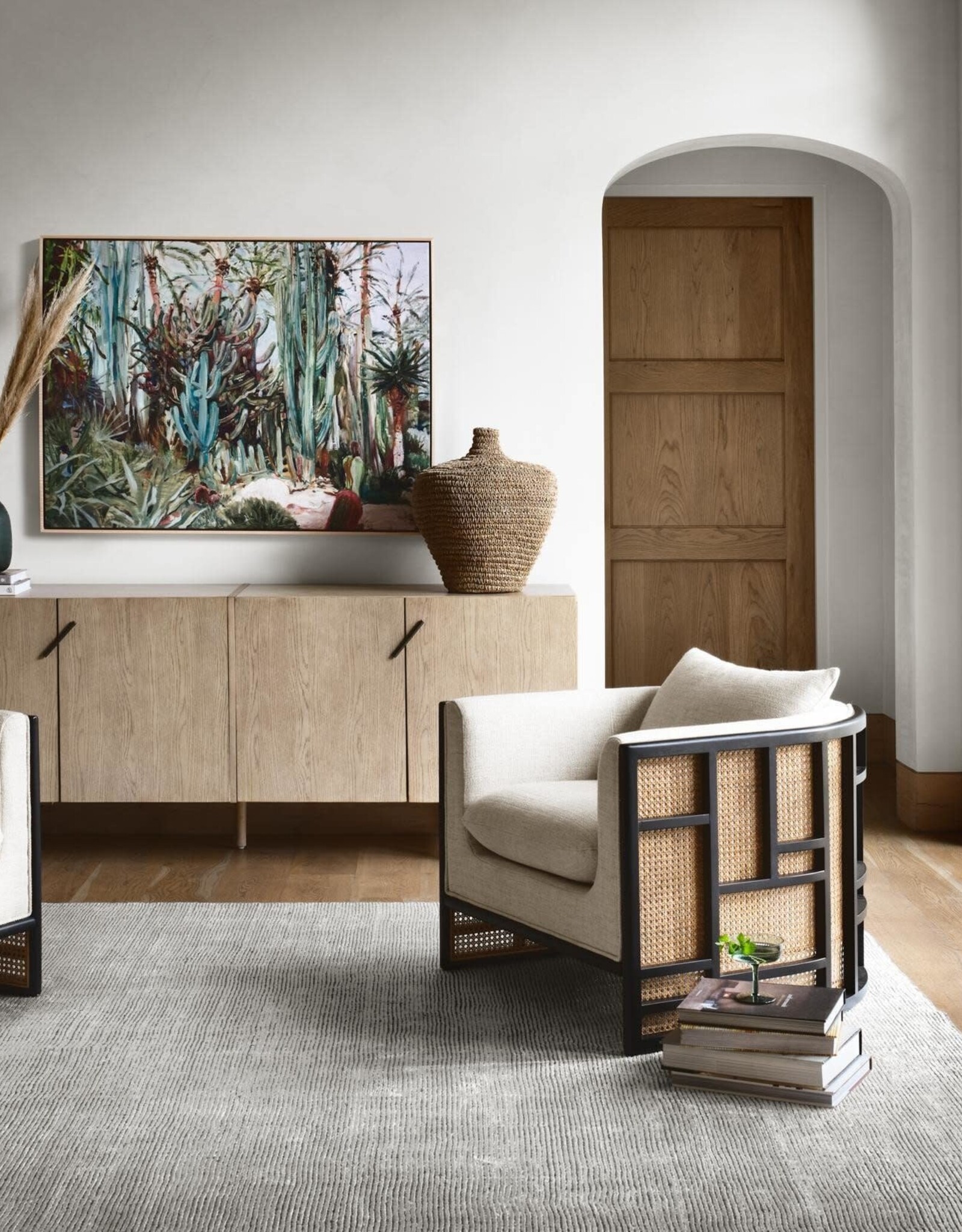 June Chair in Thames Cream