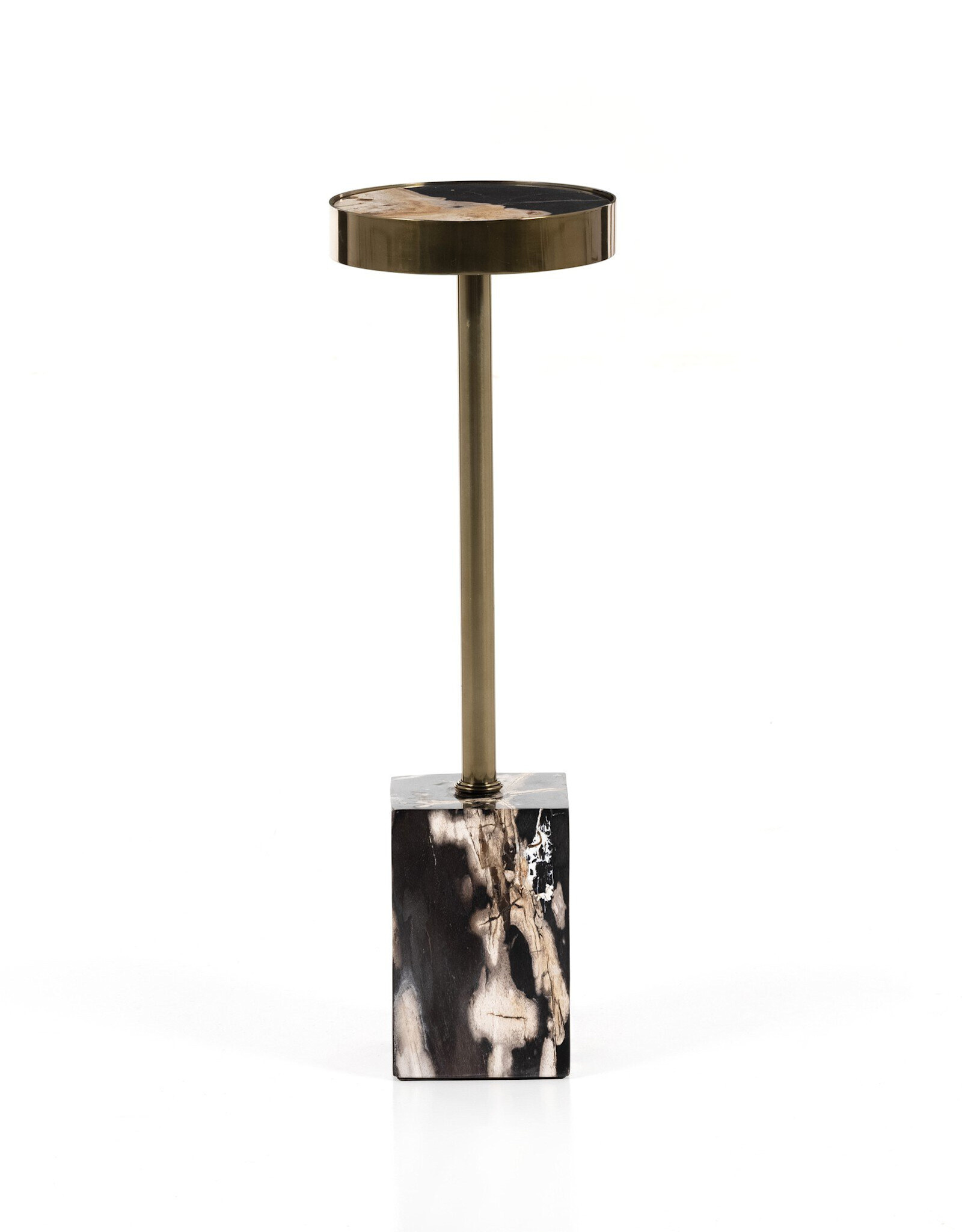 Bevin End Table in Dark Petrified Wood