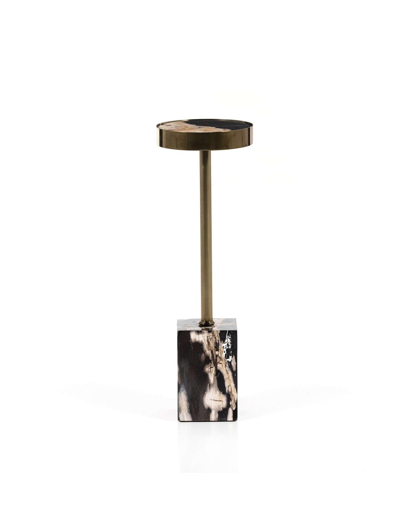 Bevin End Table in Dark Petrified Wood