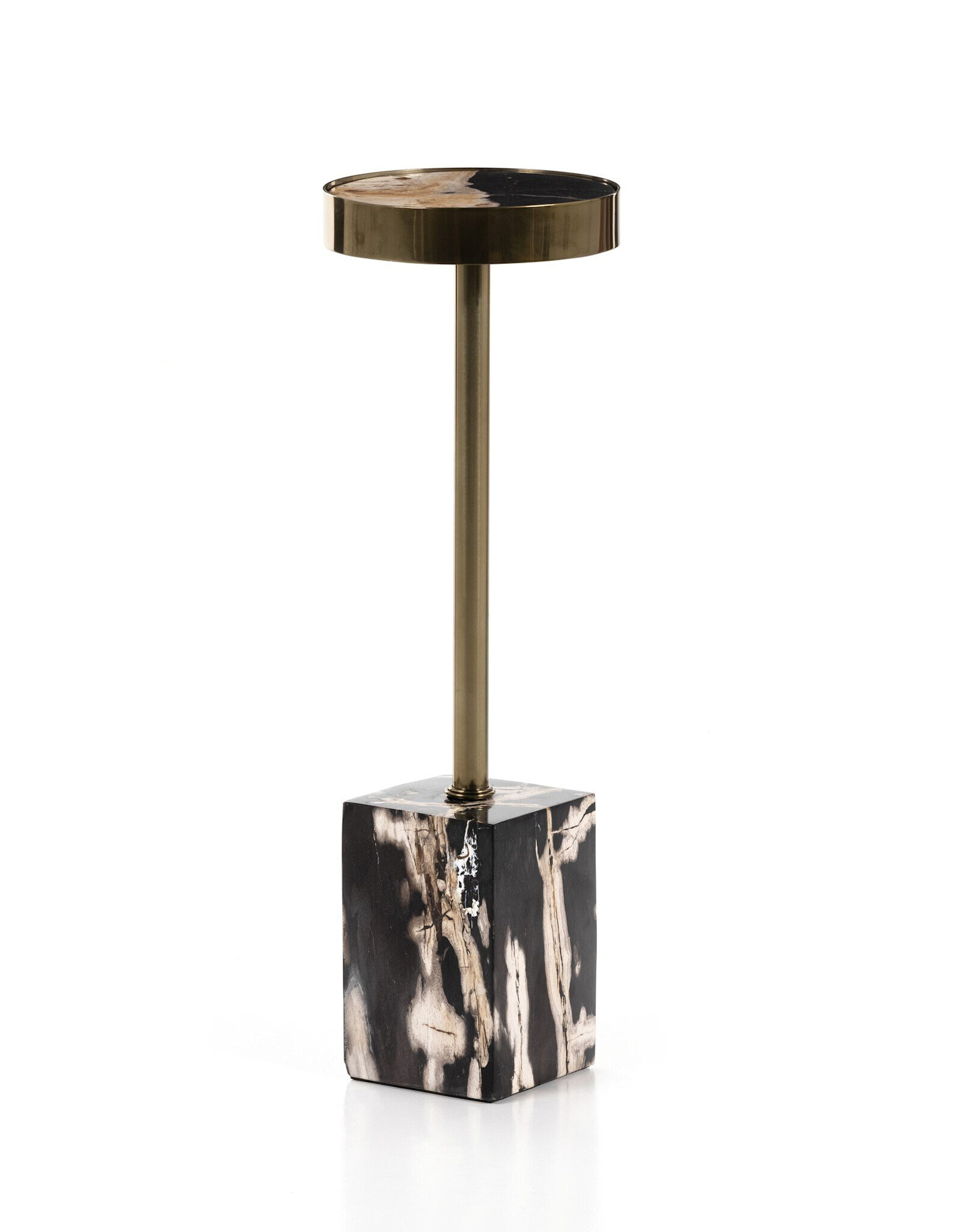 Bevin End Table in Dark Petrified Wood