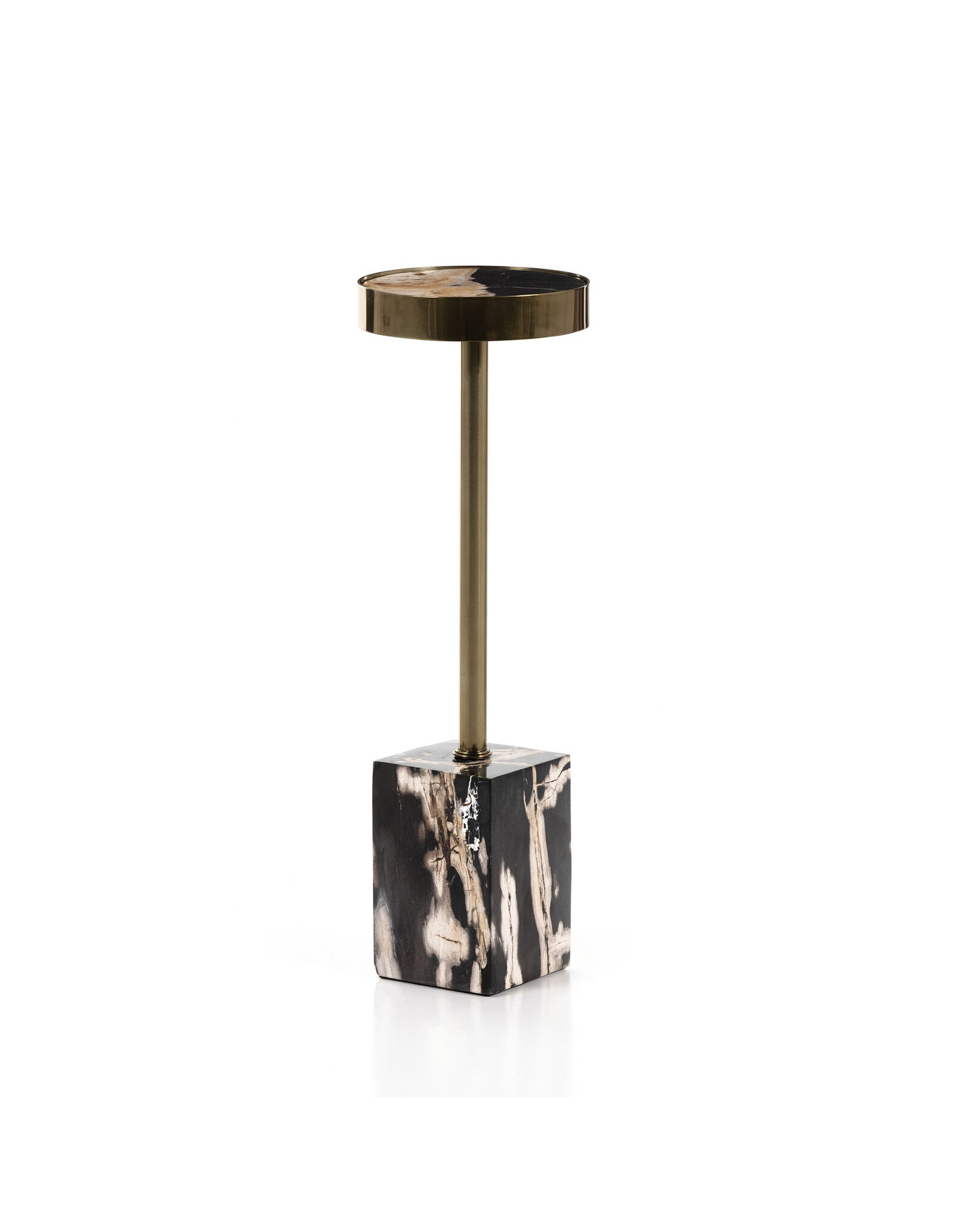 Bevin End Table in Dark Petrified Wood