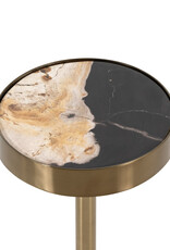 Bevin End Table in Dark Petrified Wood