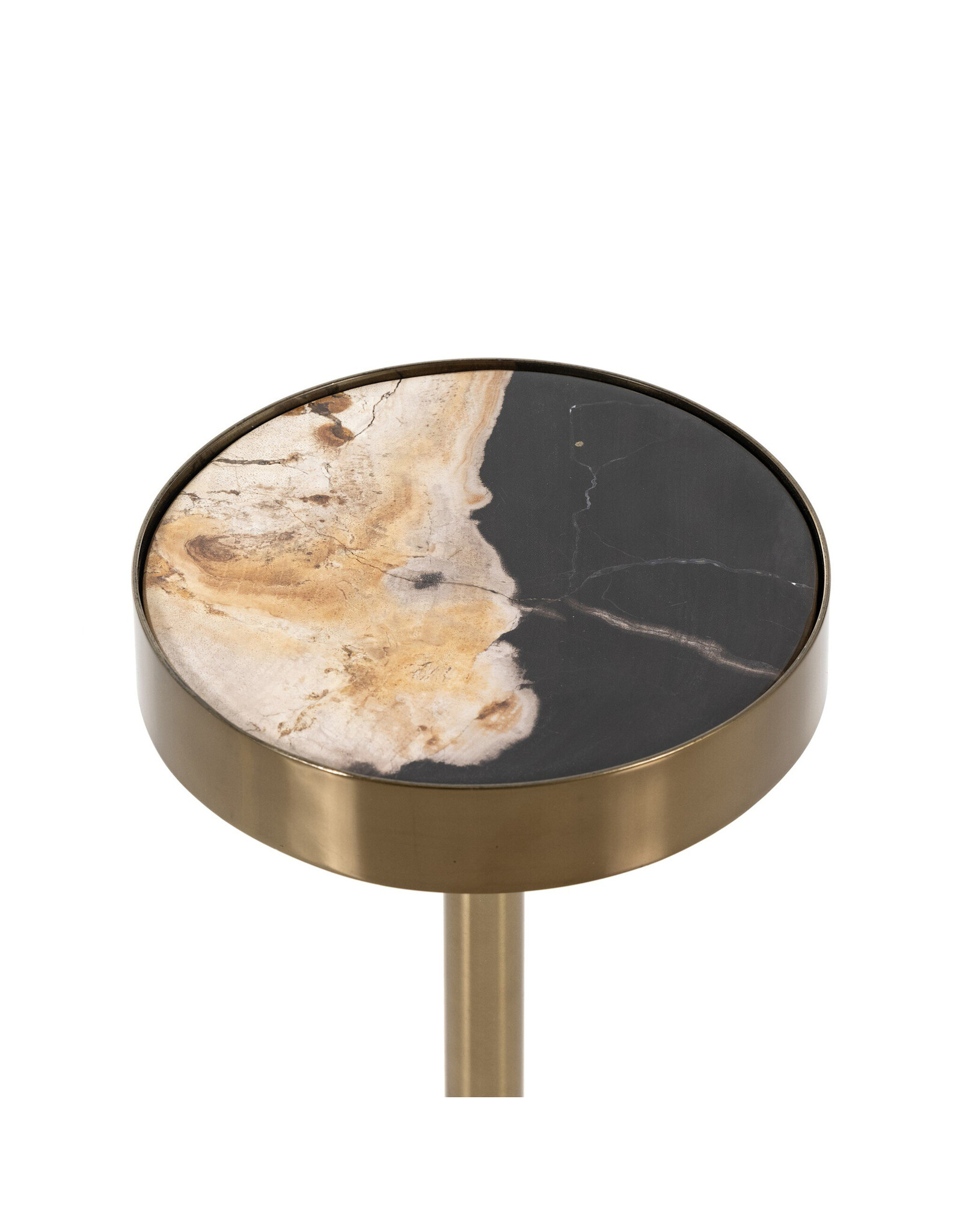 Bevin End Table in Dark Petrified Wood