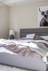Justin Storage Bed Greige  Double