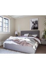Justin Storage Bed Greige  Double