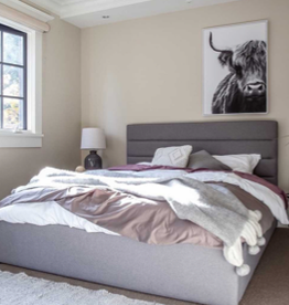 Justin Storage Bed Greige  Double