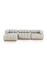 Roma Outdoor 3-Piece Sectional in Faye Ash 109"
