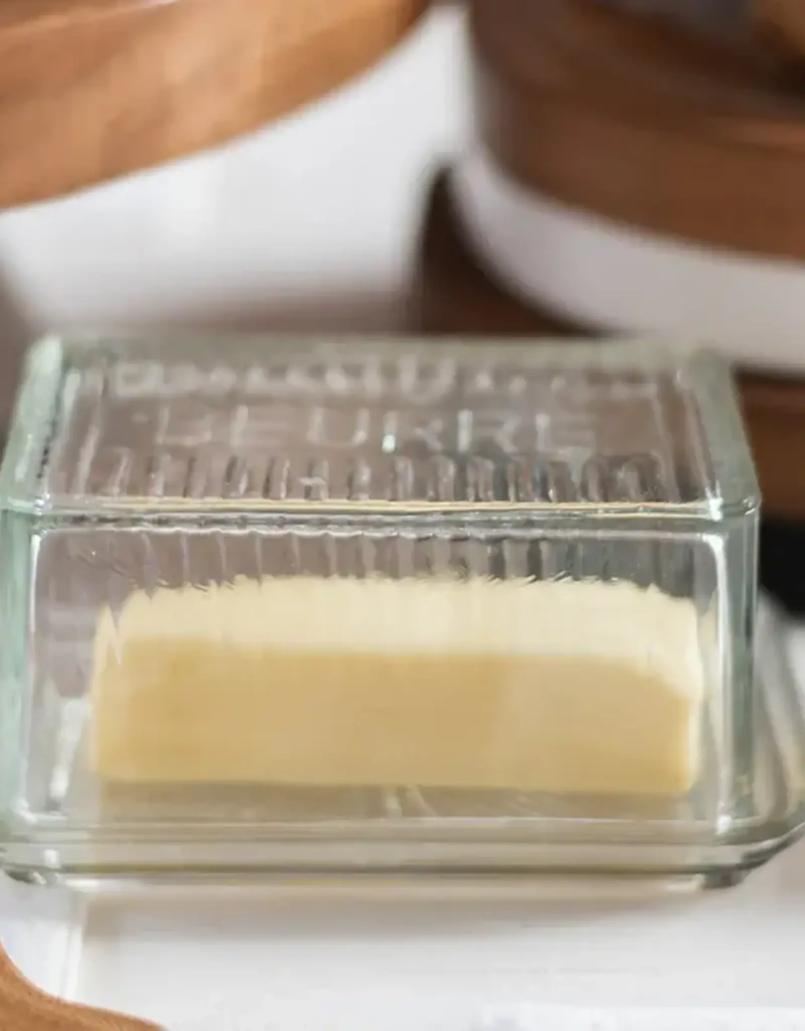 Bistro Glass Butter Dish