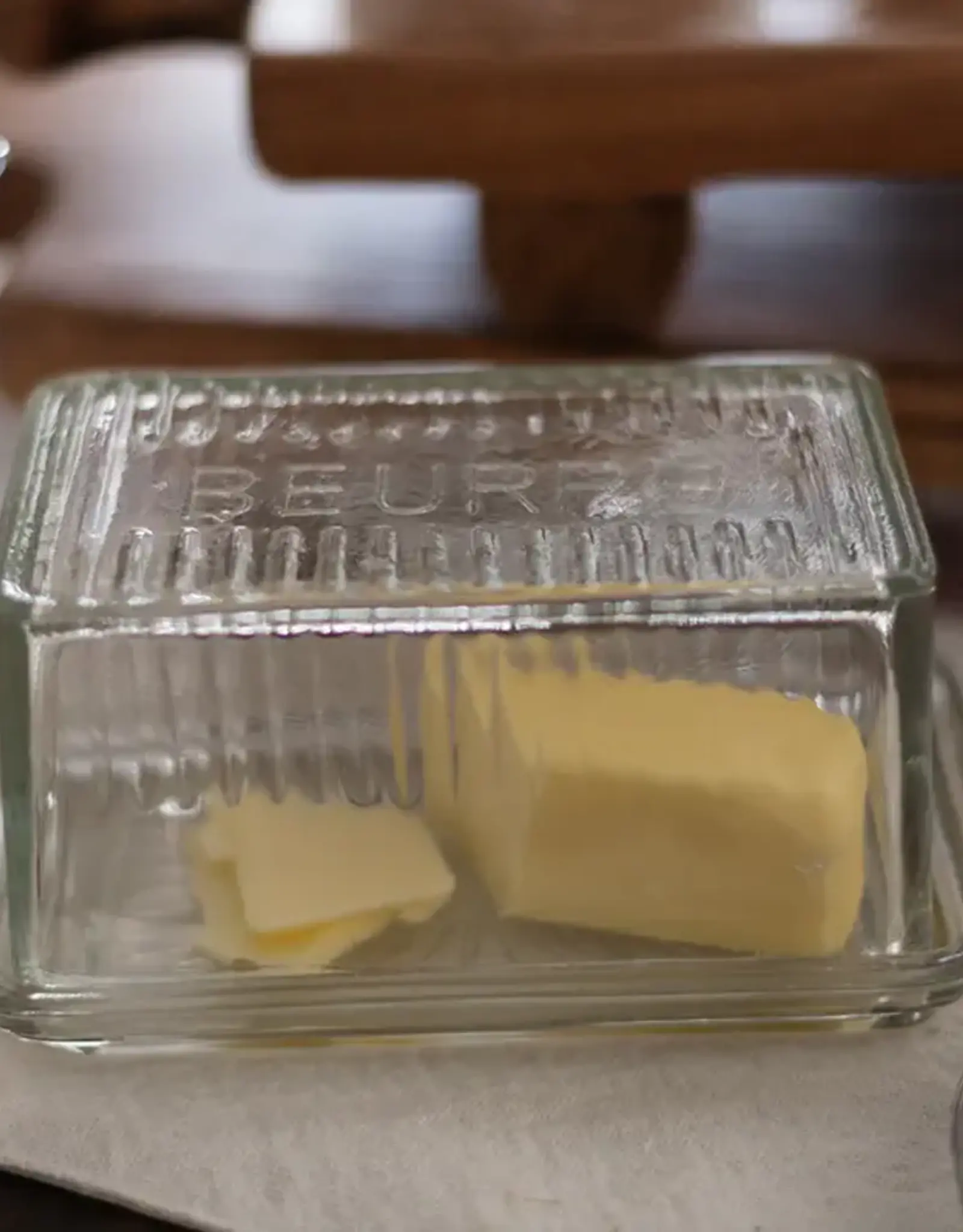 Bistro Glass Butter Dish
