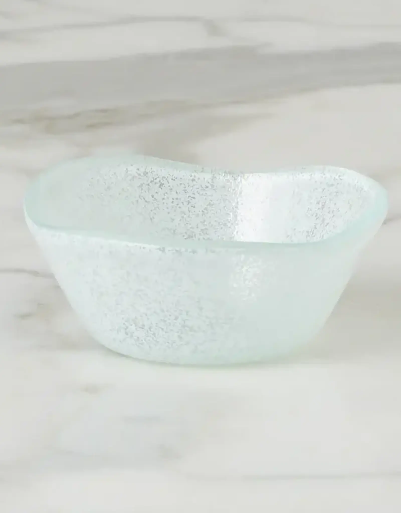 Glass Dipping Bowl, White