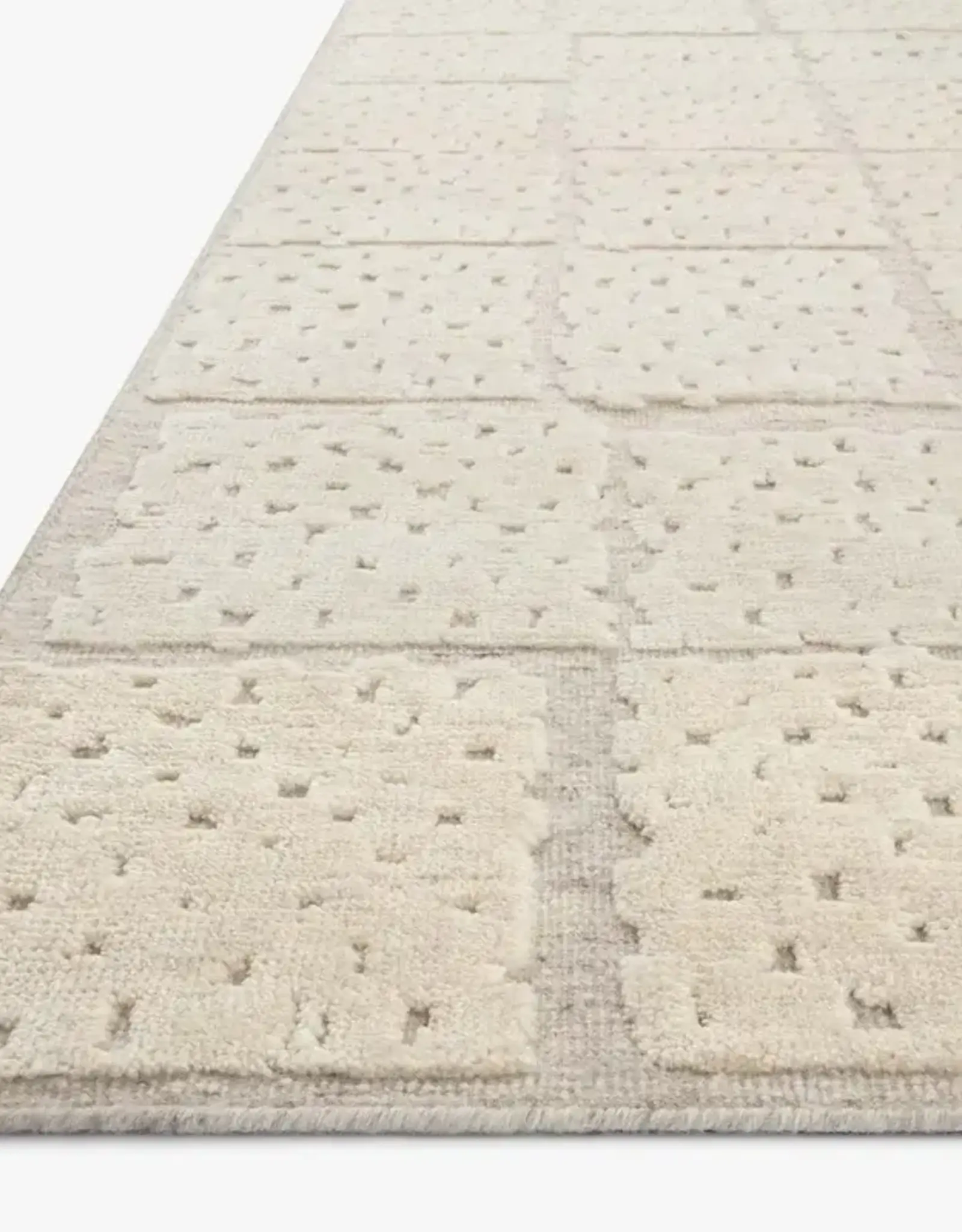 Carrier & Company × Loloi Moore Rug MOE-4 Pebble/Ivory