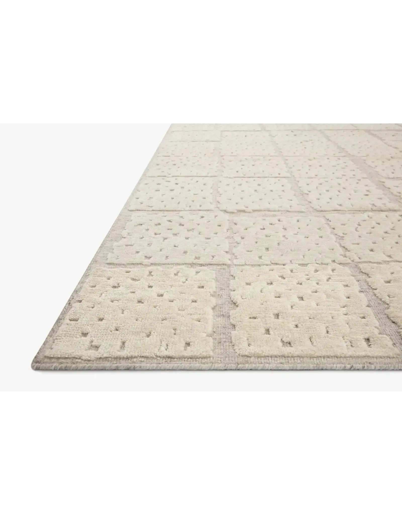 Carrier & Company × Loloi Moore Rug MOE-4 Pebble/Ivory