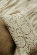 16x24 Suzani Boucle Pillow, Sage