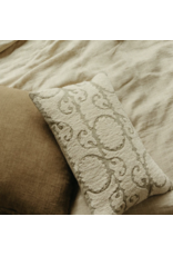 Suzani Boucle Pillow - Sage, 16x24