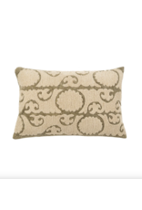 Suzani Boucle Pillow - Sage, 16x24