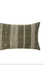 16x24 Bhujodi Wool Handloom Pillow, Lichen