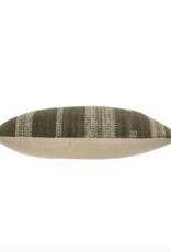 16x24 Bhujodi Wool Handloom Pillow, Lichen