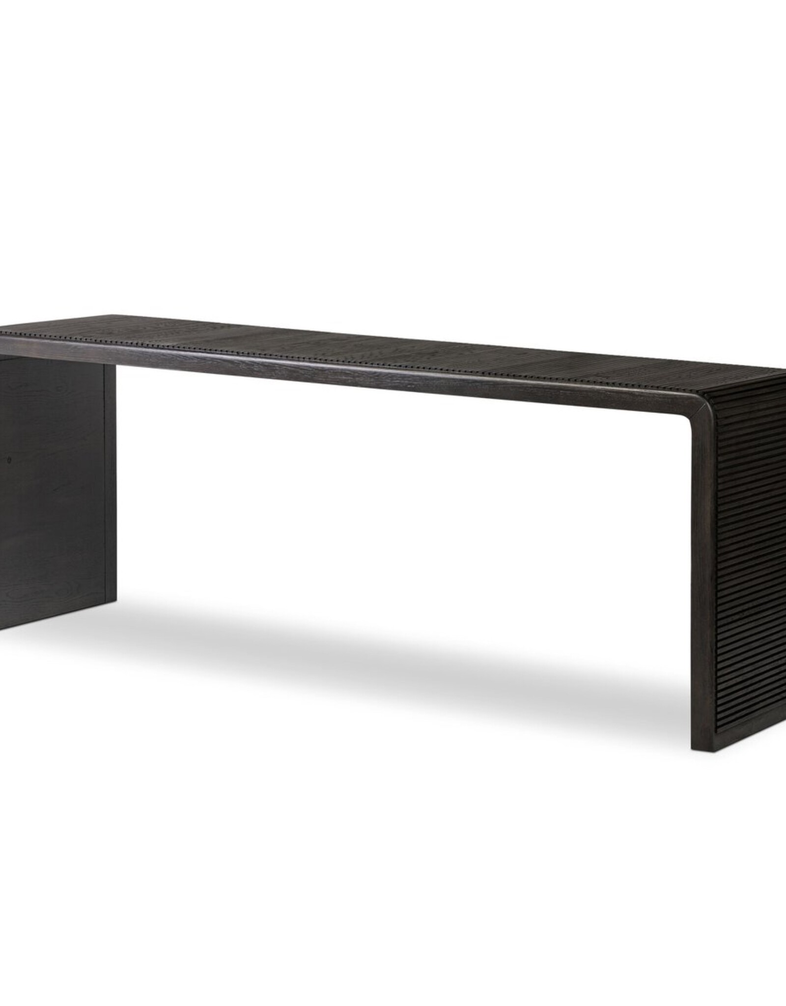 Leo Console Table in Smoked Black