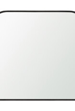 Timon Brushed Black Arched Mirror