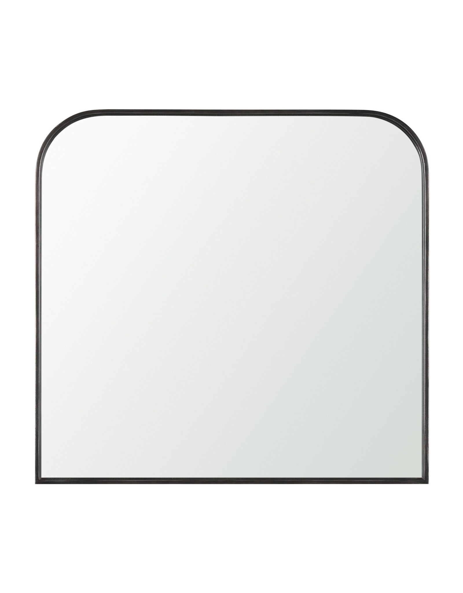 Timon Brushed Black Arched Mirror