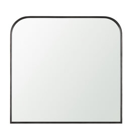 Timon Brushed Black Arched Mirror