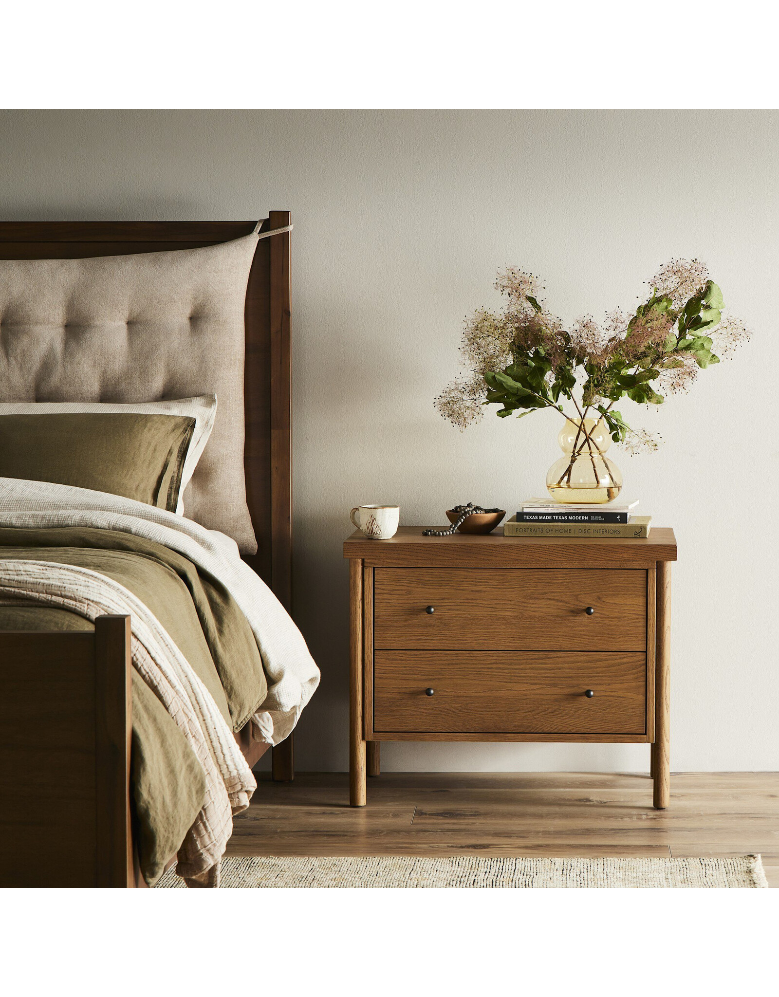 Roark Nightstand in Amber Oak Veneer
