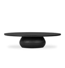 Eamon Coffee Table in Worn Black Veneer