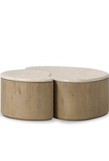 Ingrid Coffee Table Cappuccino Marble