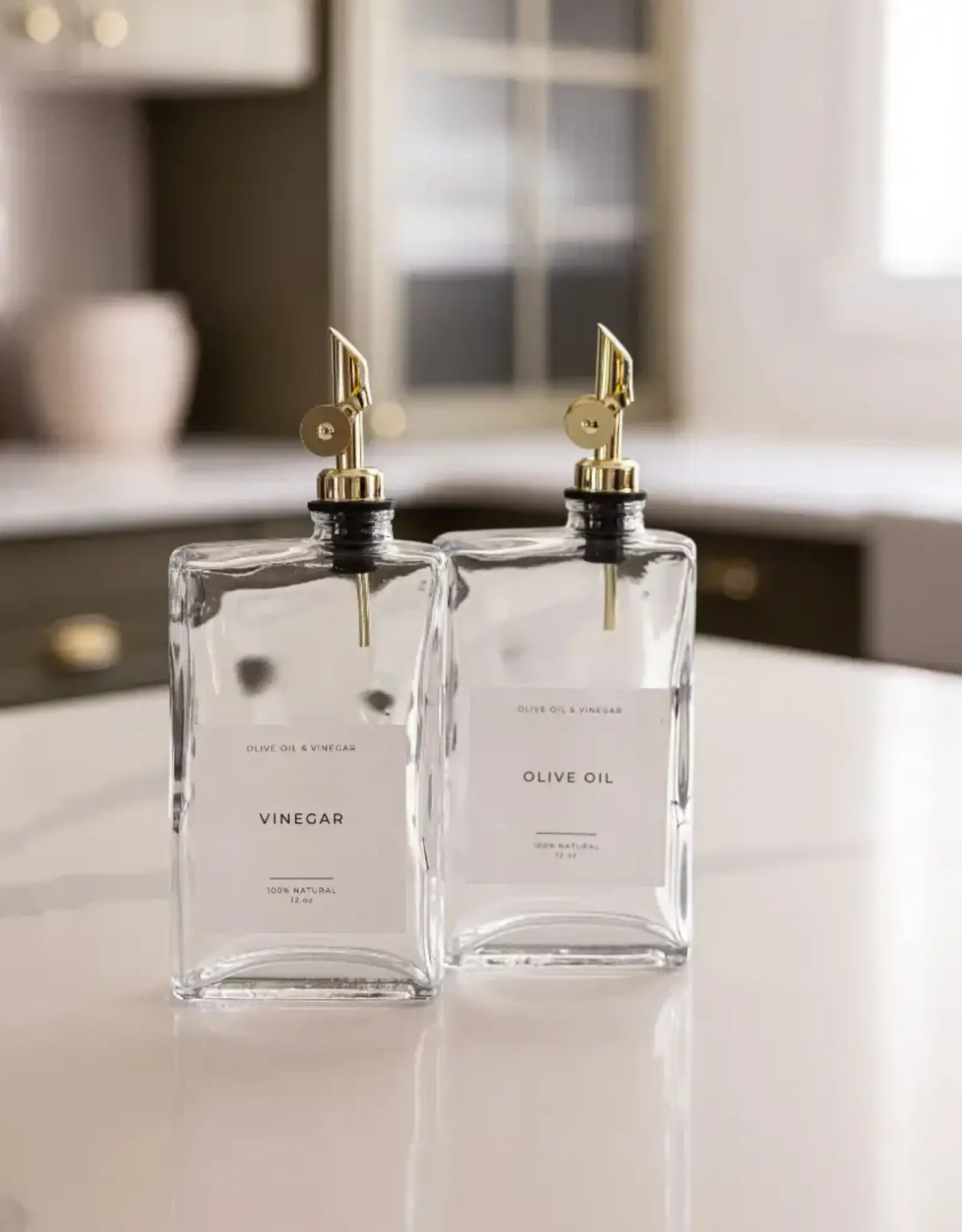 Rectangle Glass Dispenser Bottles