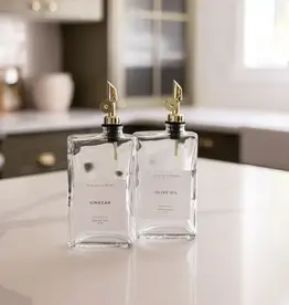 Rectangle Glass Dispenser Bottles