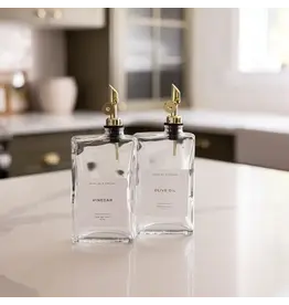 Rectangle Glass Dispenser Bottles