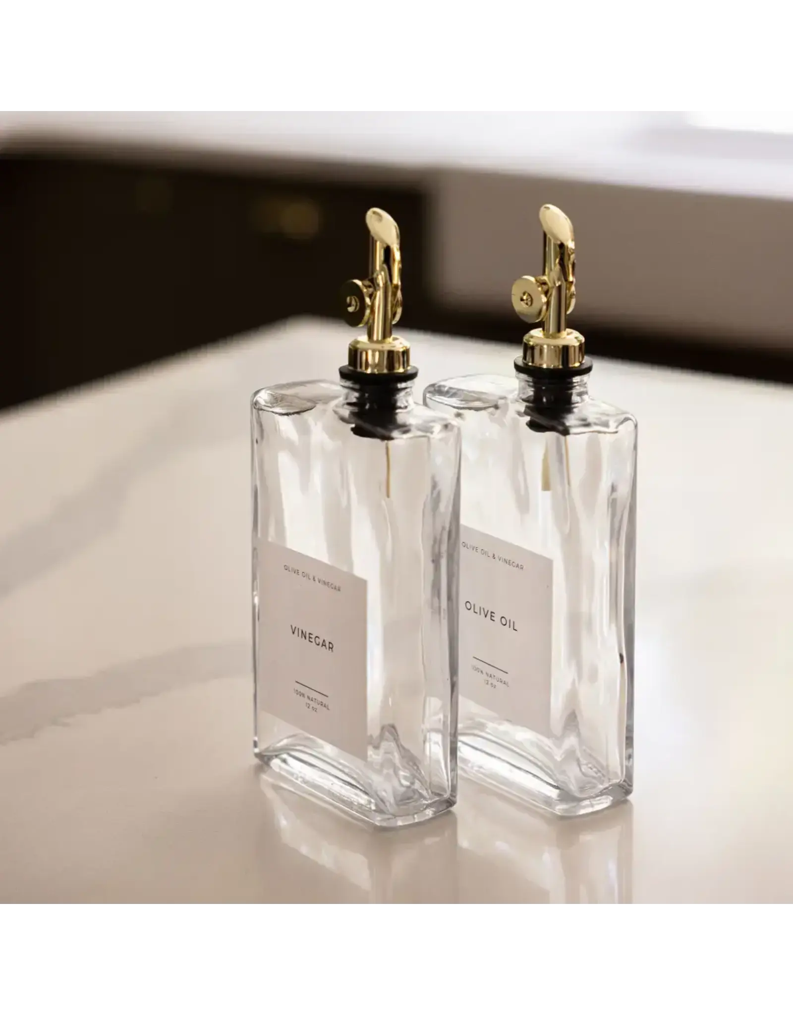 Rectangle Glass Dispenser Bottles