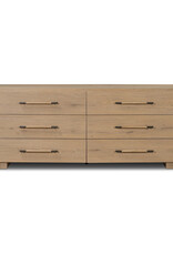 Eden 6 Drawer Dresser in Aged Smoked Oak Veneer