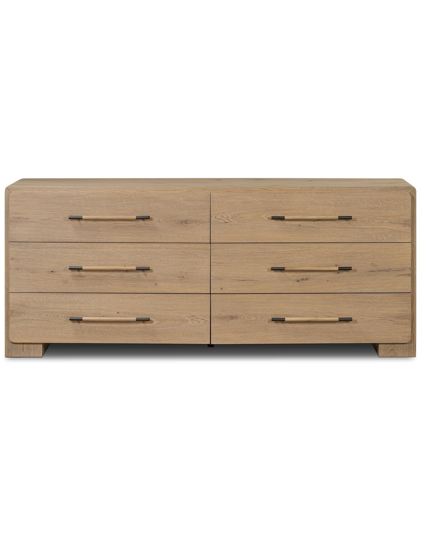 Eden 6 Drawer Dresser in Aged Smoked Oak Veneer