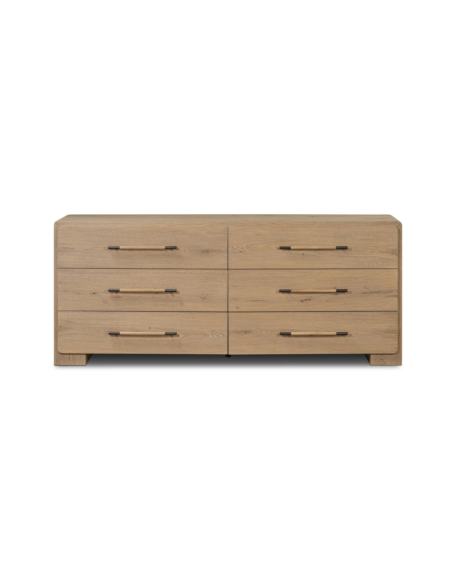 Eden 6 Drawer Dresser in Aged Smoked Oak Veneer
