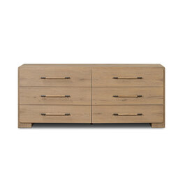 Eden 6 Drawer Dresser in Aged Smoked Oak Veneer