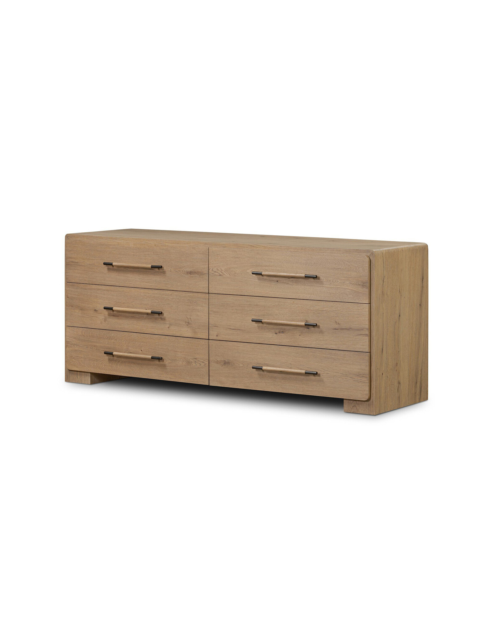 Eden 6 Drawer Dresser in Aged Smoked Oak Veneer