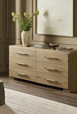 Eden 6 Drawer Dresser in Aged Smoked Oak Veneer