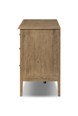 Maggie 6 Drawer Dresser in Aged Smoked Oak Resawn