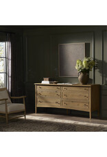 Maggie 6 Drawer Dresser in Aged Smoked Oak Resawn