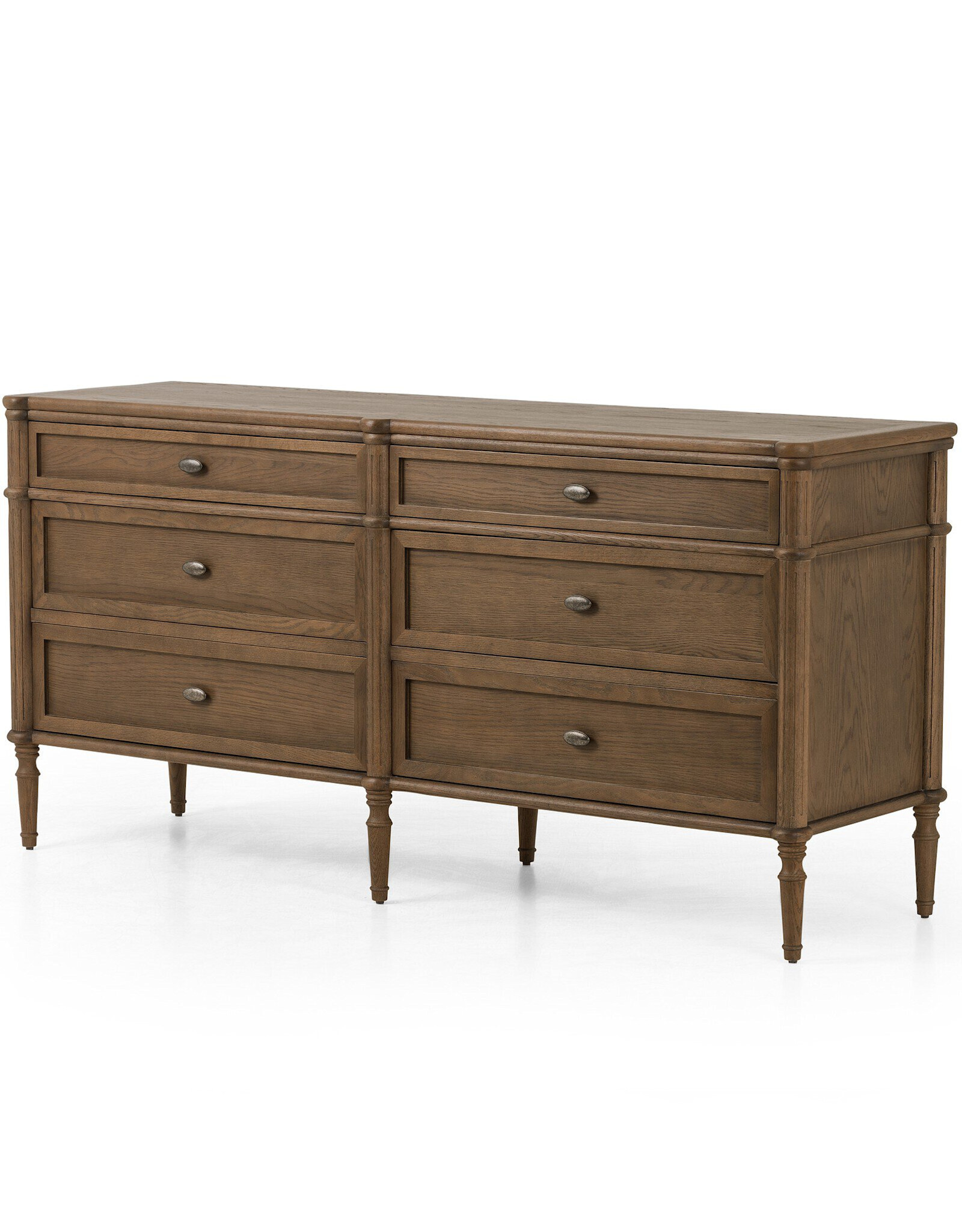 Toulouse 6 Drawer Dresser in Toasted Oak Veneer
