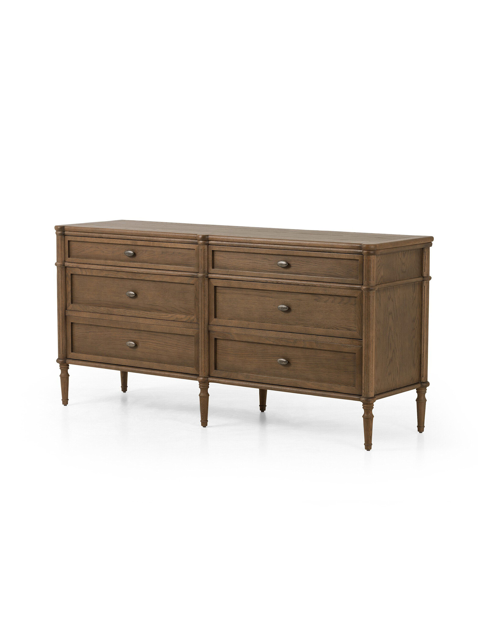 Toulouse 6 Drawer Dresser in Toasted Oak Veneer