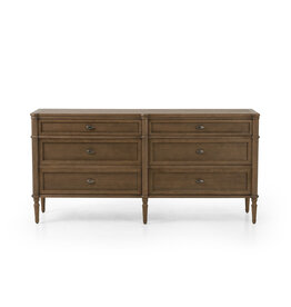 Toulouse 6 Drawer Dresser in Toasted Oak Veneer