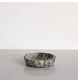 Grey Marble Soap & Brush Holder