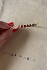 Colourful Cz Open Bangle