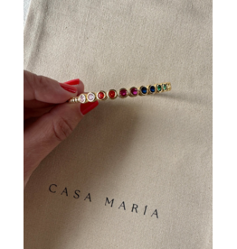 Colourful Cz Open Bangle